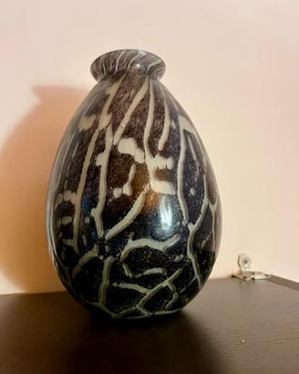 Grande vaso in vetro artistico di Murano