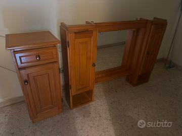 Toilette e mobinetto legno pino svedese