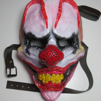 Horror Clown Mask, handmade resin, Halloween