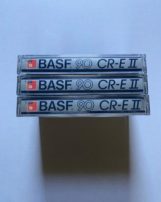 Lotto 3 Cassette audio BASF al cromo sigillate