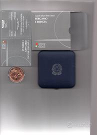 Moneta Italia € 5 Bergamo e Brescia
