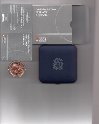 Moneta Italia € 5 Bergamo e Brescia