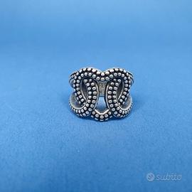 ANELLO VINTAGE "PIETRO FERRANTE" CUORE INTRECCIATO