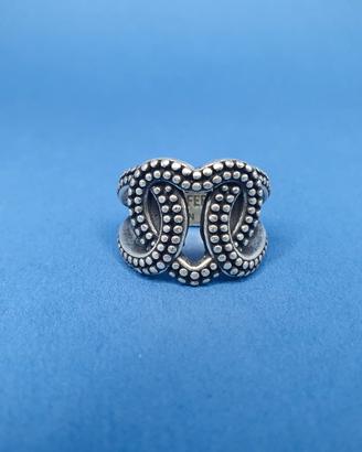 ANELLO VINTAGE "PIETRO FERRANTE" CUORE INTRECCIATO