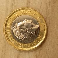 One pound Elisabetta II 2016