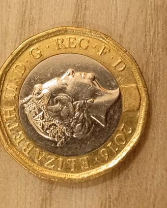 One pound Elisabetta II 2016
