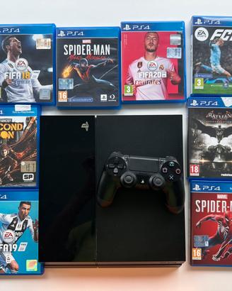 🎮 PS4 SLIM + 1 CONTROLLER + 8 GIOCHI
