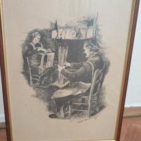 Litografia incorniciata Vittoria Barone