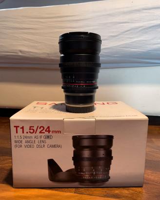 Samyang 24mm T1.5 UMC Sony E