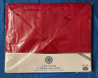 Completo letto 2 posti  TR  "Ludovica"  rosso