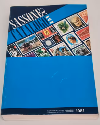 Catalogo Sassone Blu 1981 per francobolli Libro