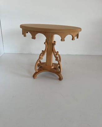 Tavolino a tendina in legno