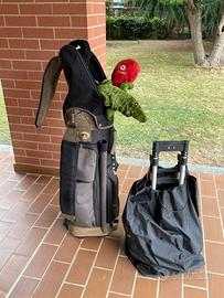Carrello golf e sacca vintage