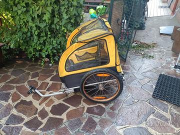 Carrello appendice a due ruote per bici