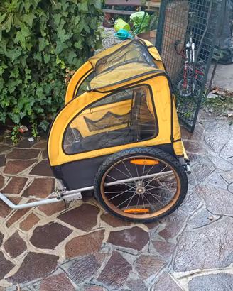 Carrello appendice a due ruote per bici