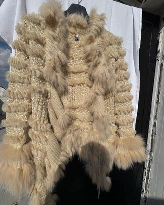 Cardigan Pellessimo Paris Mohair e Pelo
