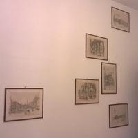 6 piccoli quadri con immagini di città