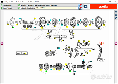-Leva cambio Aprilia RX 125 AP0248232