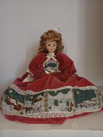 Bambola da collezione in vera porcellana