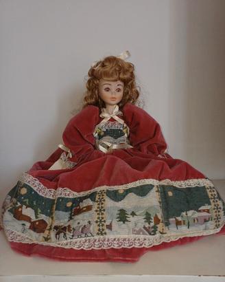 Bambola da collezione in vera porcellana