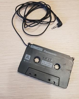 Cassetta audio stereo adapter Panasonic adattatore