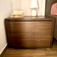 Comò + 2 comodini color teak