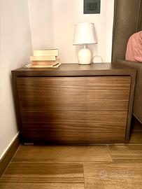 Comò + 2 comodini color teak