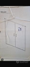 Porta per doccia a vetro 2 ante