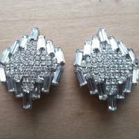 Orecchini Pave' Clips Vintage