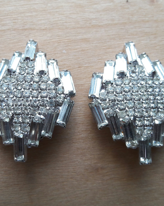 Orecchini Pave' Clips Vintage