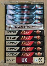 Musicassette vergini sigillate