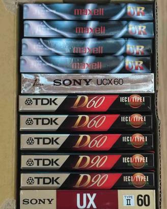 Musicassette vergini sigillate