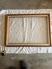 Grande cornice da parete con vetro cm 77x57