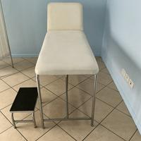 Lettino uso medico acciaio+ sgabello