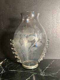 Antico Vaso in Vetro Soffiato