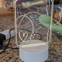 Lavagnetta acrilica con luce led