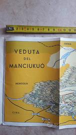1937 MAPPA E FOTO MANCIUKUO NEL VENTENNIO FASCISTA