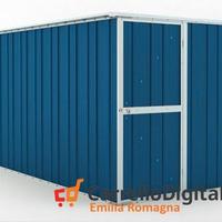 deposito attrezzi giardino 175x307cm 5,4mq blu