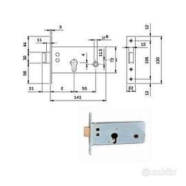 serratura Iseo 720600