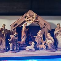 presepe completo in resina 