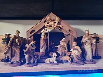 presepe completo in resina 