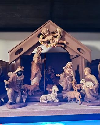 presepe completo in resina 