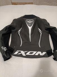 Tuta in pelle nera da moto taglia L per Donna