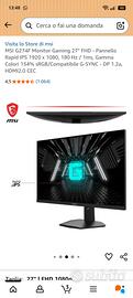  monitor gaming 27 pollici 