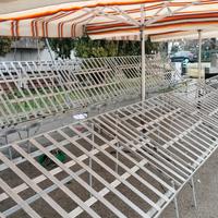 Banco in alluminio per frutta