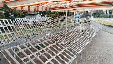 Banco in alluminio per frutta