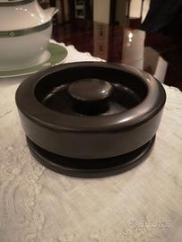 Posacenere in marmo nero Knoll USA Anni 70 Vintage