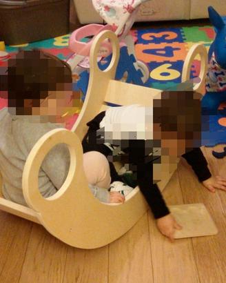 Rainbow rocker artigianale