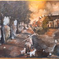 MAFONSO Alfonso Marino Olio Su Tela Anno 1972