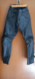 Pantaloni moto di pelle nera DAINESE Tg. 46
